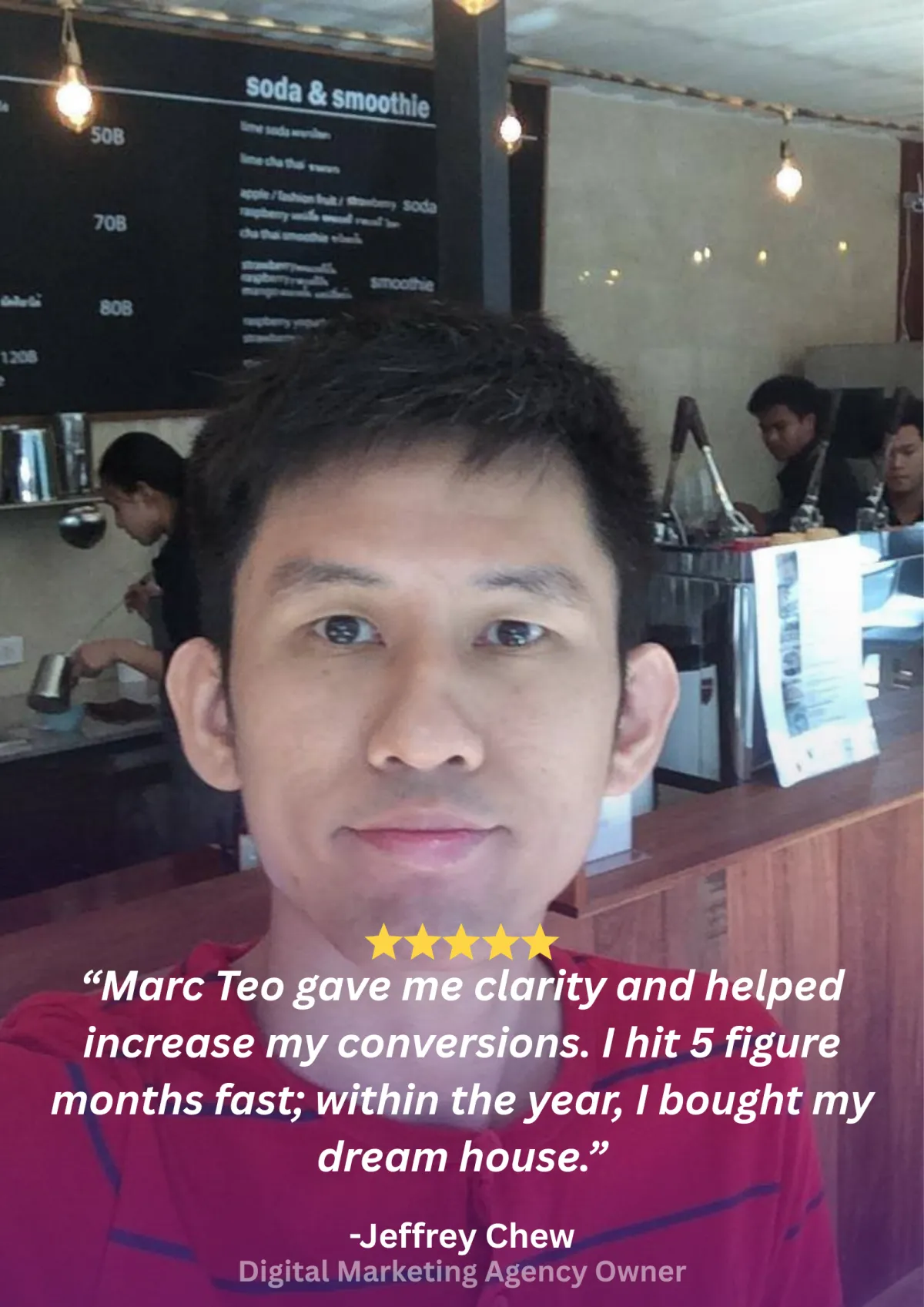 Jeffrey Chew, digital marketing agency owner