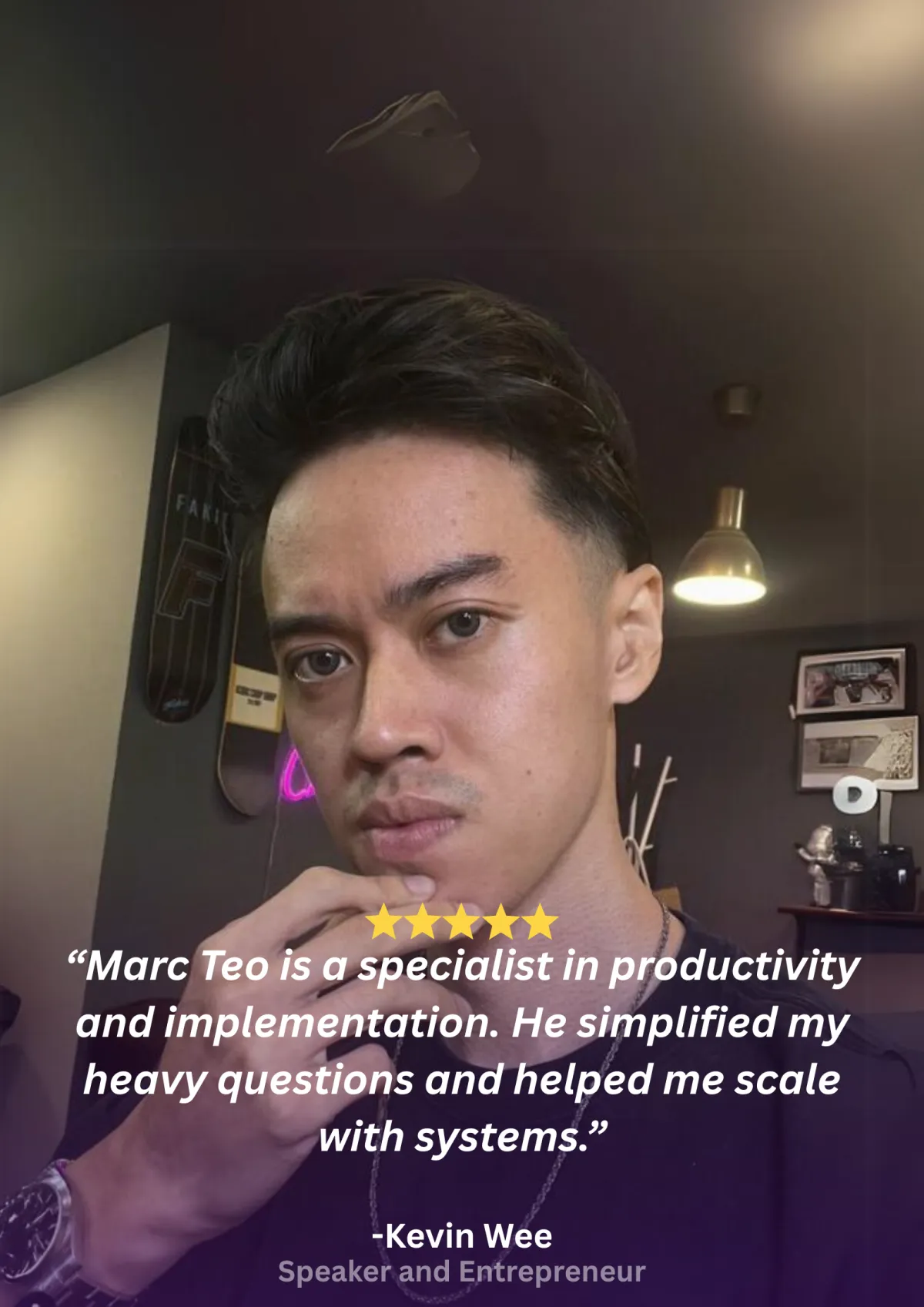 Kevin Wee, speaker and entrepreneur
